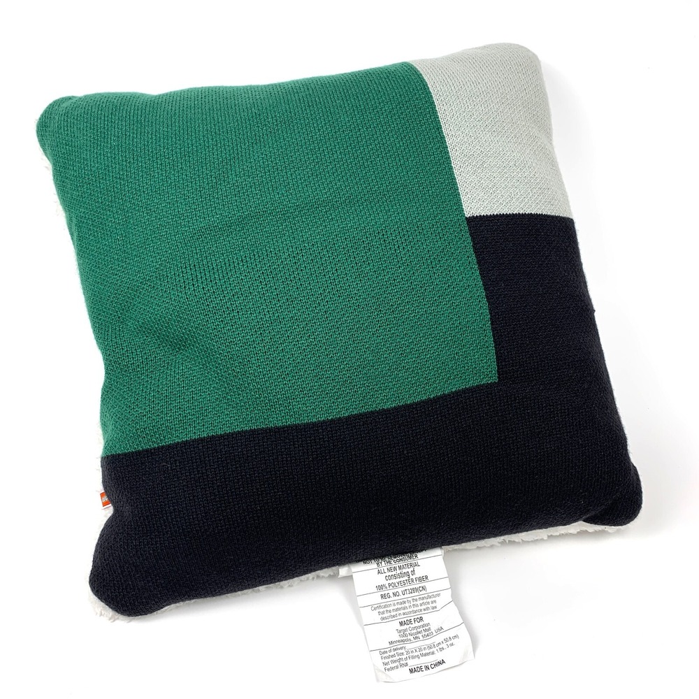 Lego x Target Toss Pillow 20"x20" Color Block Green‎ Black Gray